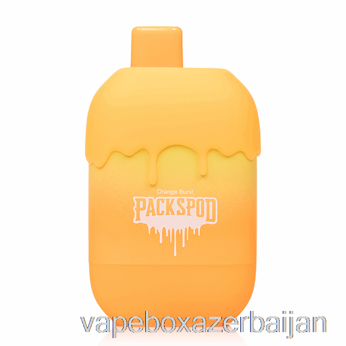 Vape Box Azerbaijan Packwood Packspod 5000 Disposable Orange Creamsicle (Orange Burst)